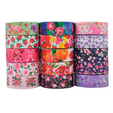 Load image into Gallery viewer, Flowers Grosgrain Ribbon