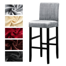 Load image into Gallery viewer, Velvet Plush Bar Chair Cove