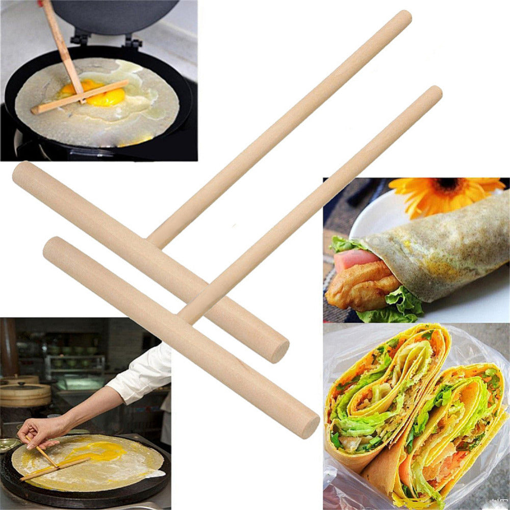 Wooden Crepe Maker Pancake Batter